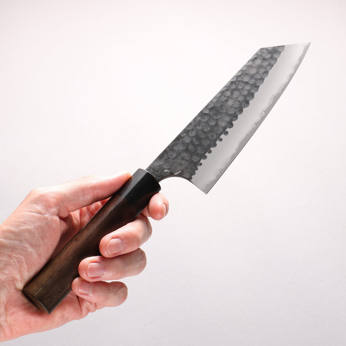 Anryu Blue Super Hammered Kurouchi Bunka 165mm Shitan Handle - Seisuke Knife