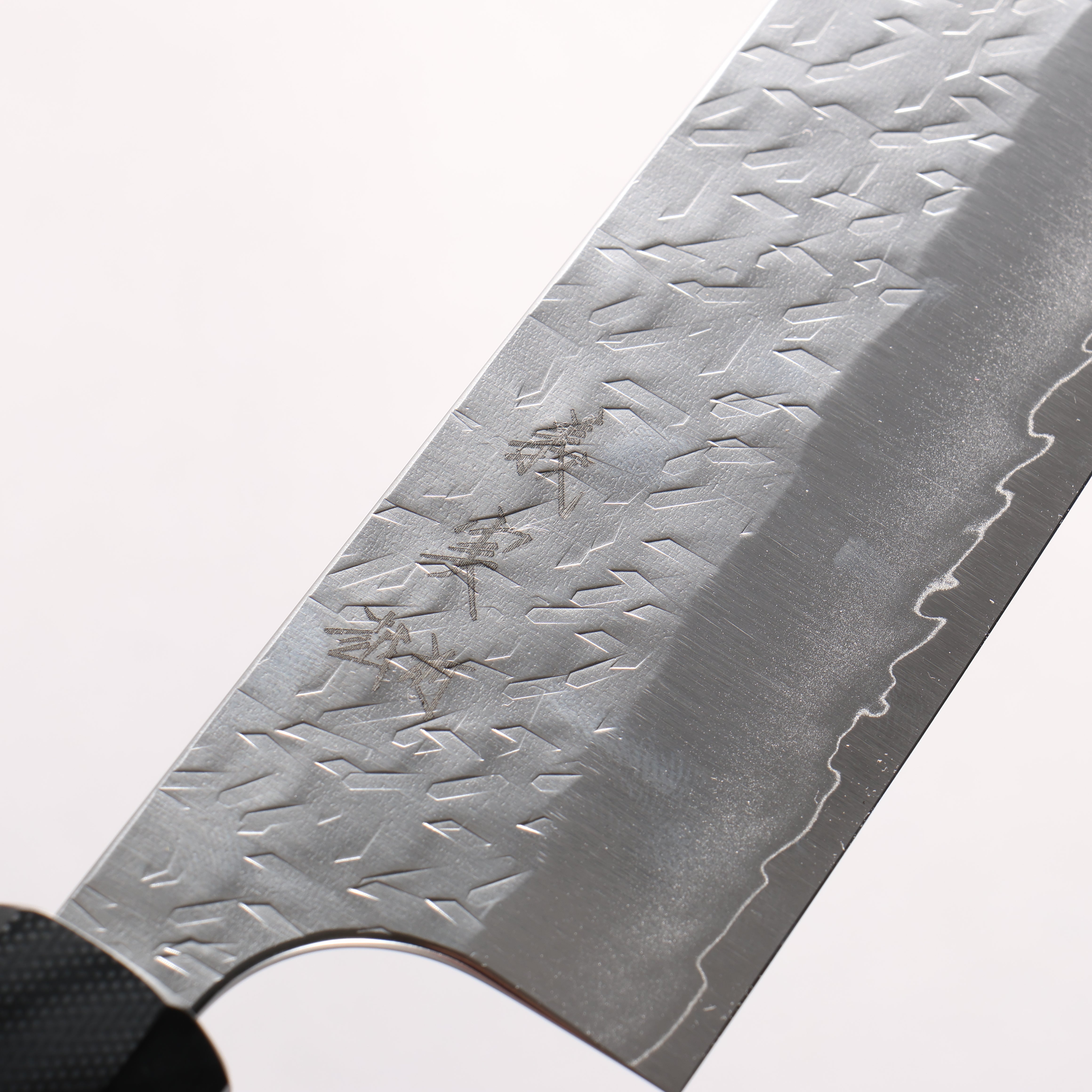 Yoshimi Kato Hyo SG2 Hammered Kiritsuke Gyuto 210mm Carbon Fiber (ferrule: G10) Handle
