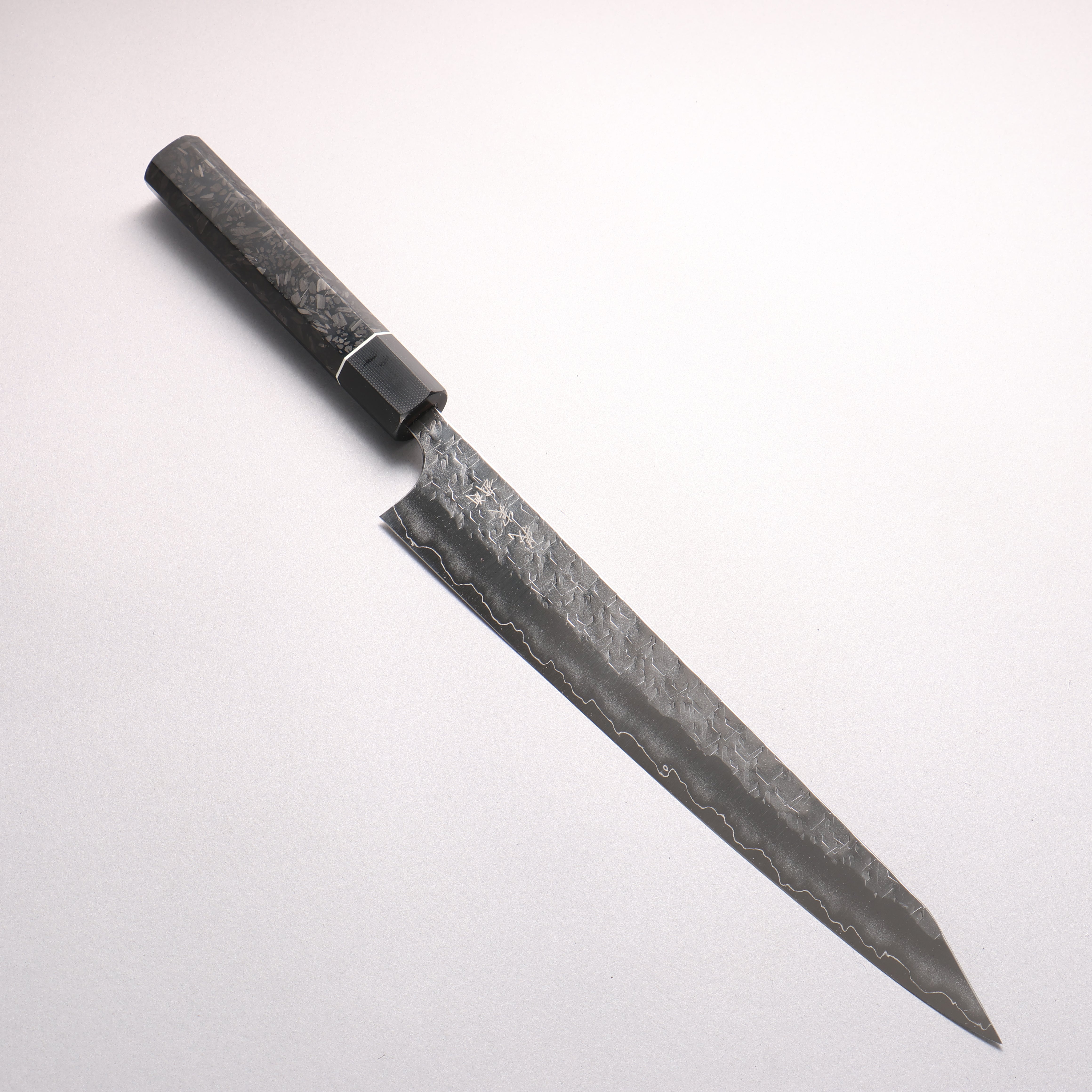 Yoshimi Kato Hyo SG2 Hammered Kiritsuke Sujihiki 270mm Carbon Fiber (ferrule: G10) Handle