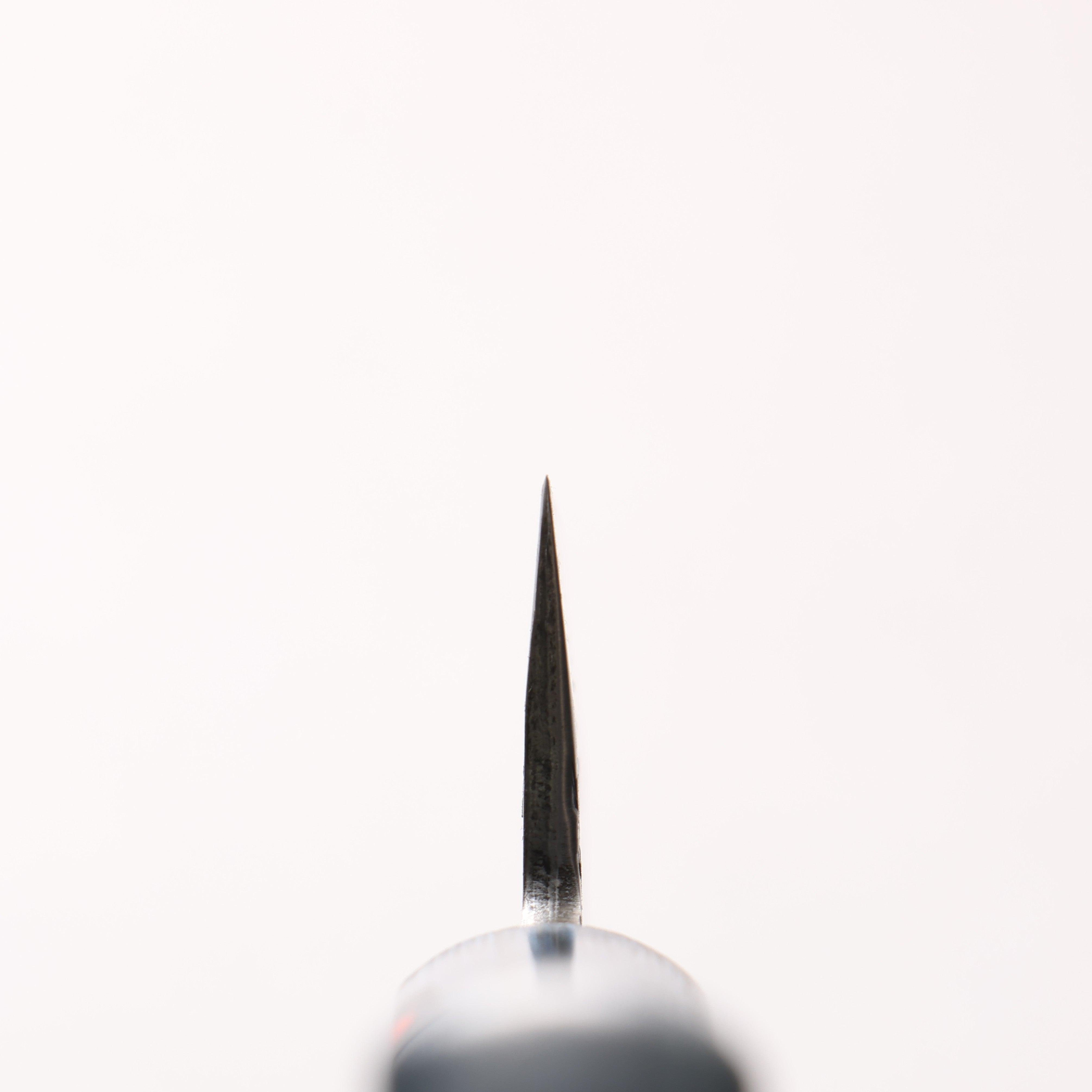 Shigeki Tanaka Blue Steel No.2 Black Finished Hammered(square) Small Santoku 150mm Blue Pakka wood Handle