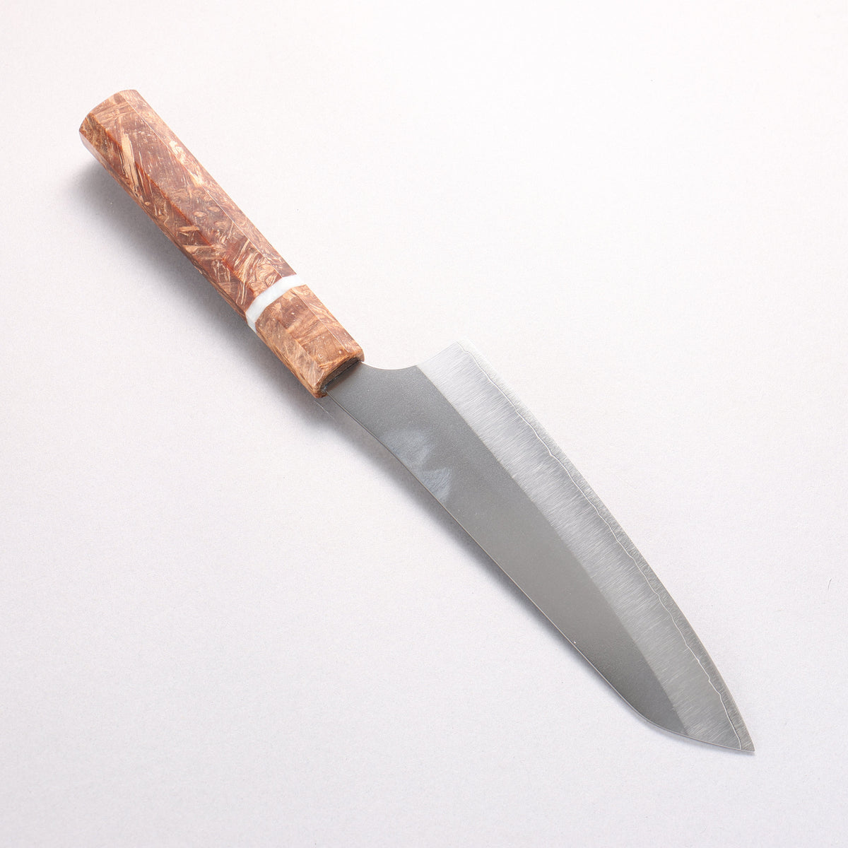 Yu Kurosaki Gekko VG-XEOS Bunka 170mm Brown Stabilized Wood (White Ring) Handle