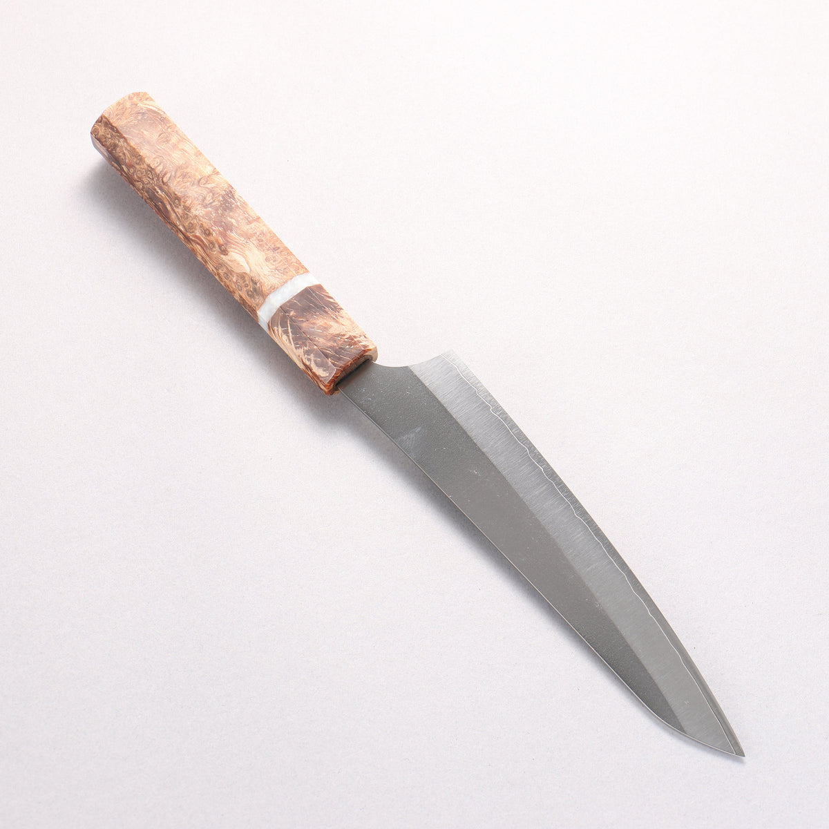 Yu Kurosaki Gekko VG-XEOS Petty-Utility 150mm Brown Stabilized Wood (White Ring) Handle
