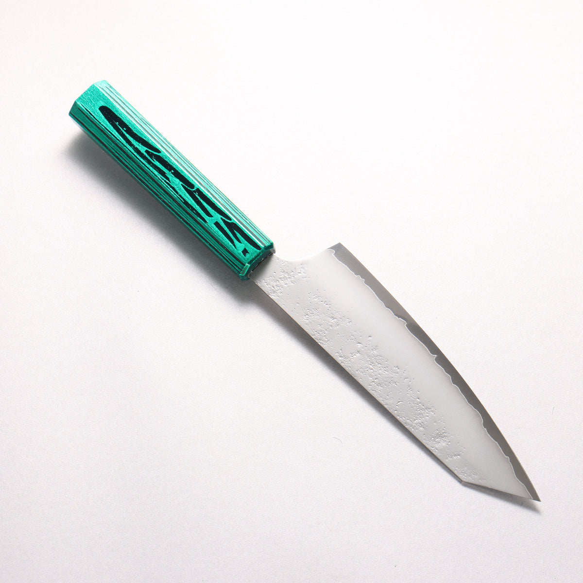 Sakai Takayuki Saikou VG10 Nashiji Kengata Santoku 160mm Brilliant Green Lacquer Color Handle