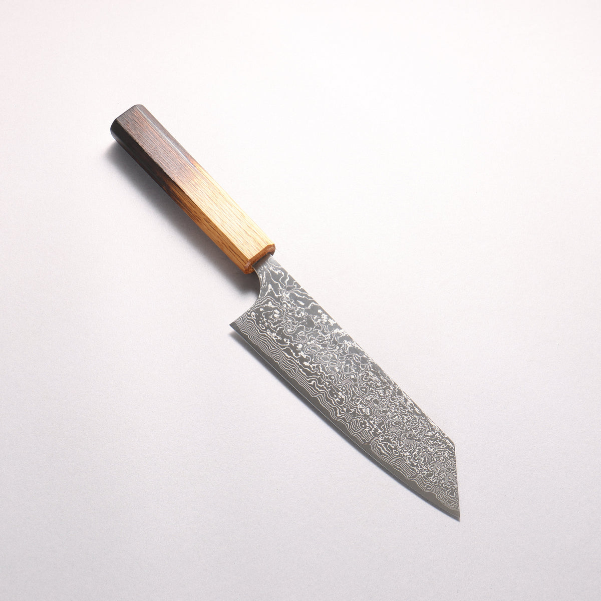 Anryu VG10 Migaki Finished Damascus Bunka 165mm Burnt Oak Handle - Seisuke Knife