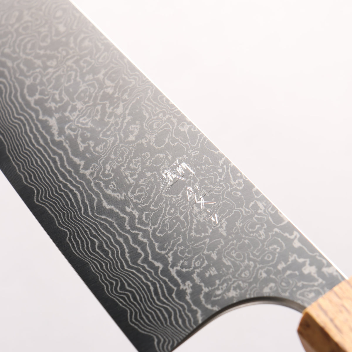Anryu VG10 Migaki Damascus Gyuto 210mm Burnt Oak Handle - Seisuke Knife