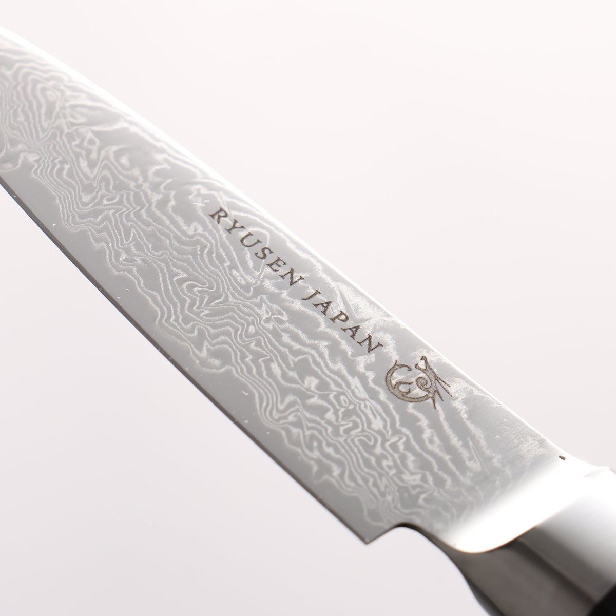 Ryusen Bonten Unryu VG10 63 Layer Damascus Petty-Utility 75mm Black Pakka wood Handle
