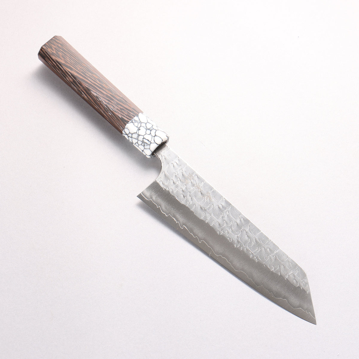 Yoshimi Kato Hyo SG2 Hammered Bunka 170mm Wenge (ferrule: White Turquoise) Handle