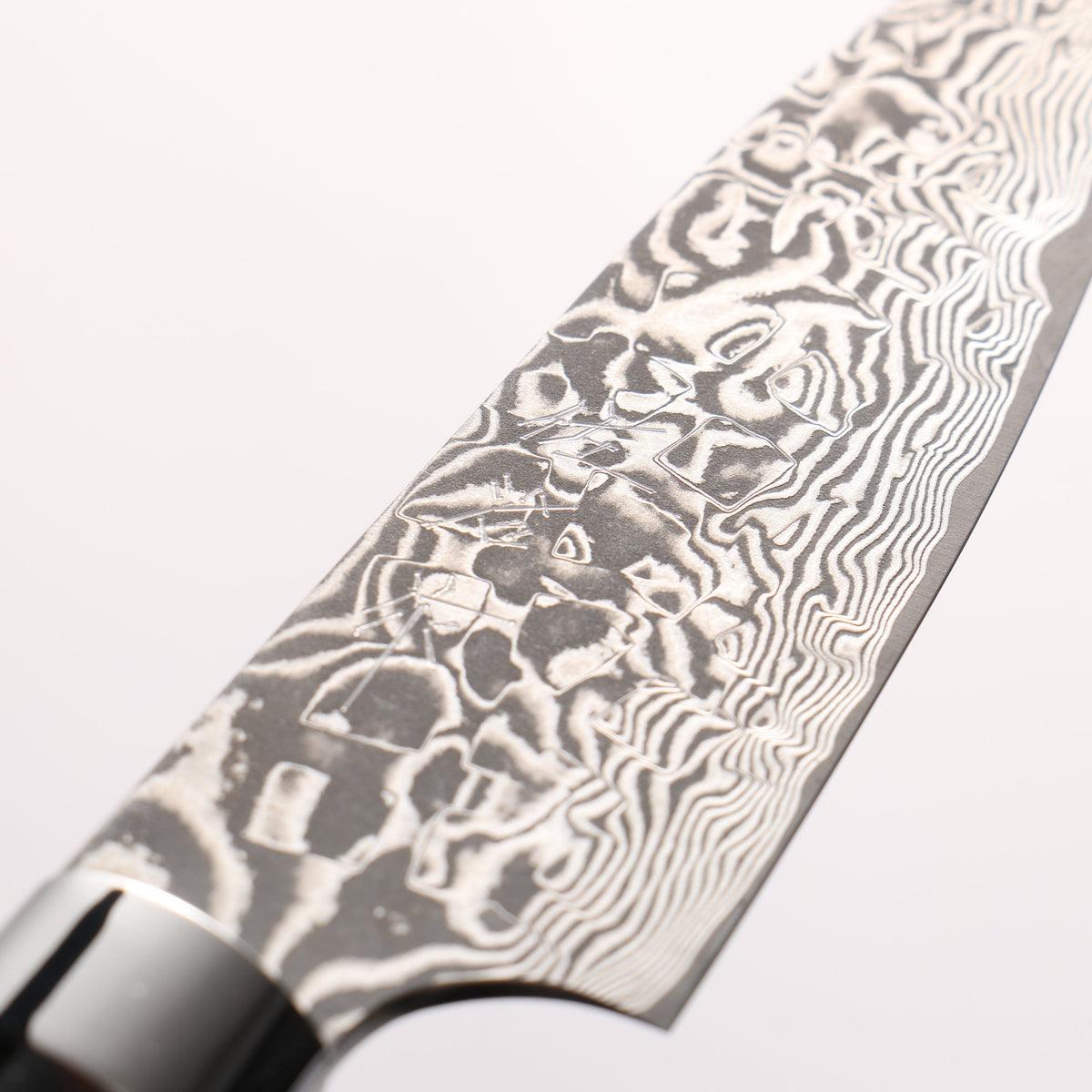 Takeshi Saji SG2 Black Damascus Petty-Utility 90mm Black & Copper Marbled Acrylic Handle - Seisuke Knife