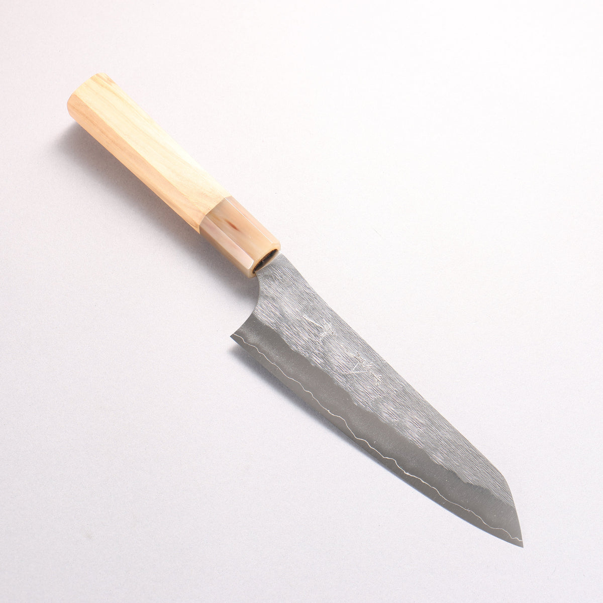 Yu Kurosaki Suiren Silver Steel No.3 Hammered Bunka 170mm Olive Tree (ferrule: White Water Buffalo Horn) Handle - Seisuke Knife