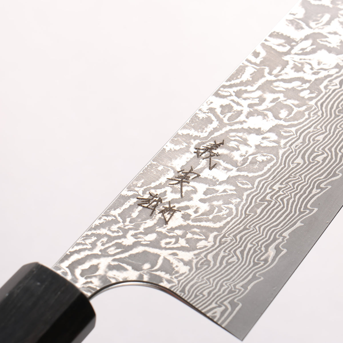 Yoshimi Kato VG10 Black Damascus Bunka 170mm Ebony Wood(With Turquoise Ring) Handle