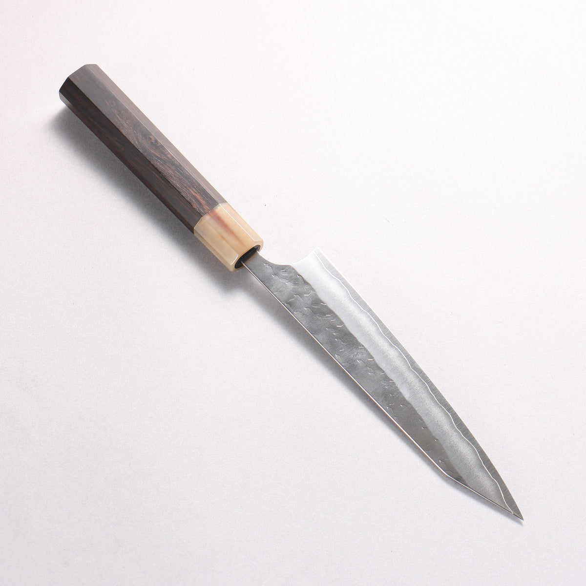 [Ginza Only] Yoshimi Kato Hyo SG2 Hammered Kiritsuke Petty-Utility 150mm Ebony Wood (ferrule: White Water Buffalo Horn) Handle