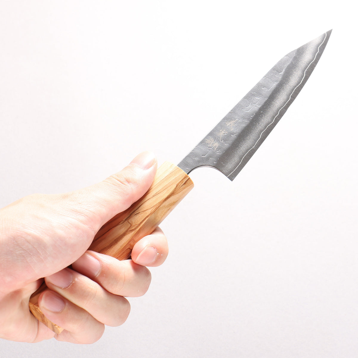 Yoshimi Kato Hyo SG2 Hammered Petty-Utility 120mm Olive tree (V Shaped) Handle