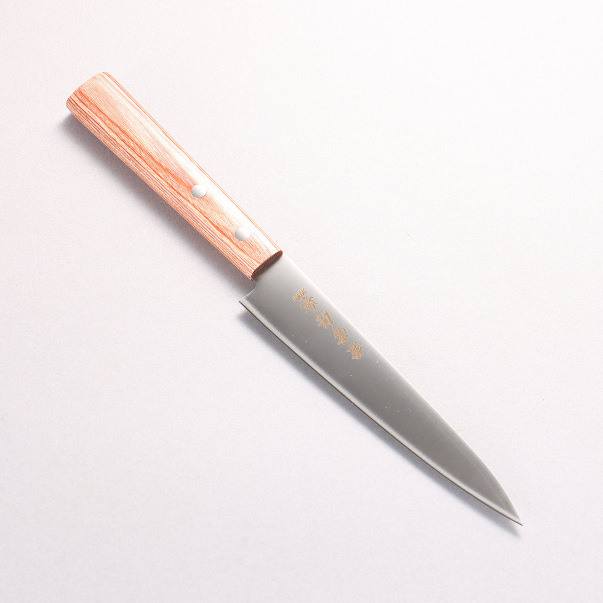 Kanetsune 555 Series DSR-1K6 Petty-Utility 135mm Red Pakka wood Handle