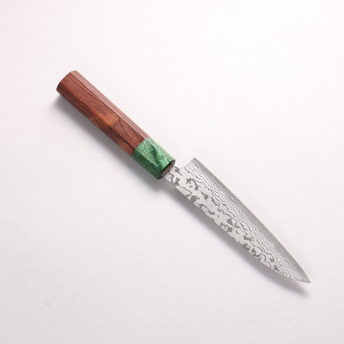 Makoto Kurosaki VG7 Damascus Petty-Utility 135mm Honduras (ferrule: Green Pakka wood) Handle