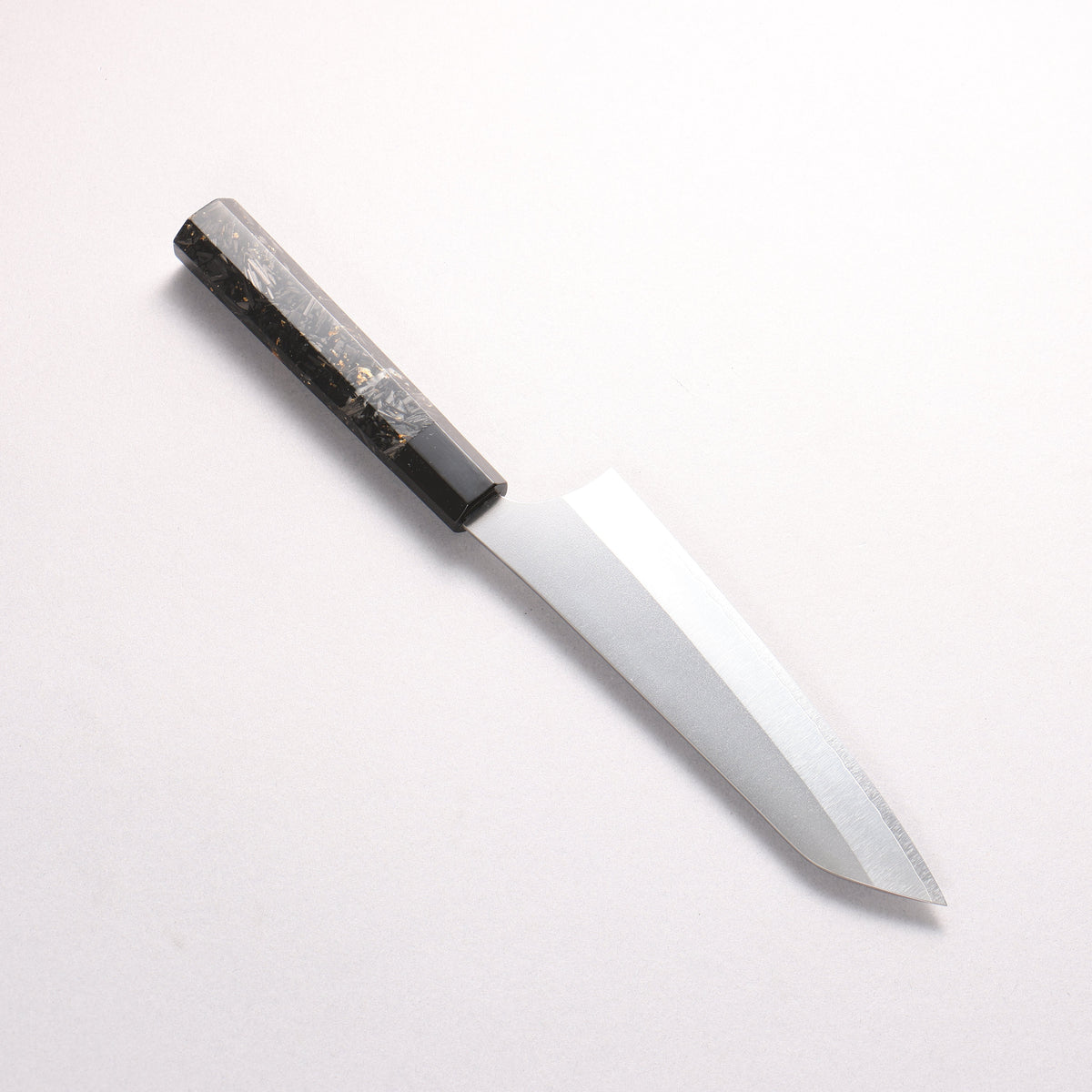 [Ginza Only] Yu Kurosaki Gekko VG-XEOS Small Bunka 150mm Carbon Fiber with Gold Speckles (ferrule: Black Water Buffalo Horn) Handle