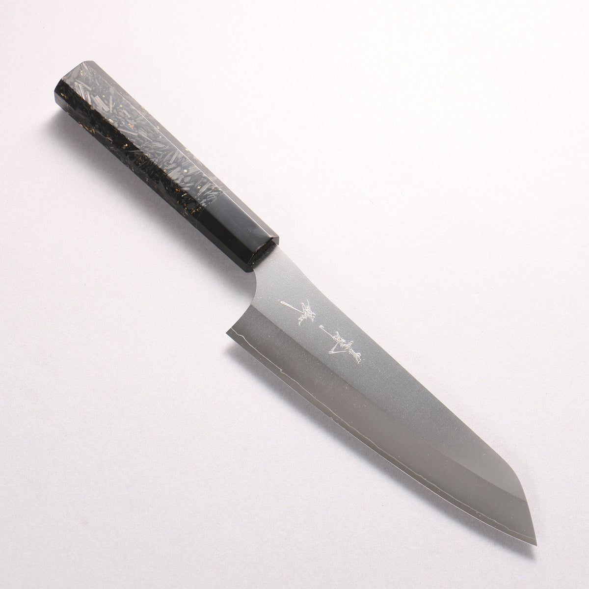 [Ginza Only] Yu Kurosaki Gekko VG-XEOS Bunka 170mm Carbon Fiber with Gold Speckles (ferrule: Black Water Buffalo Horn) Handle