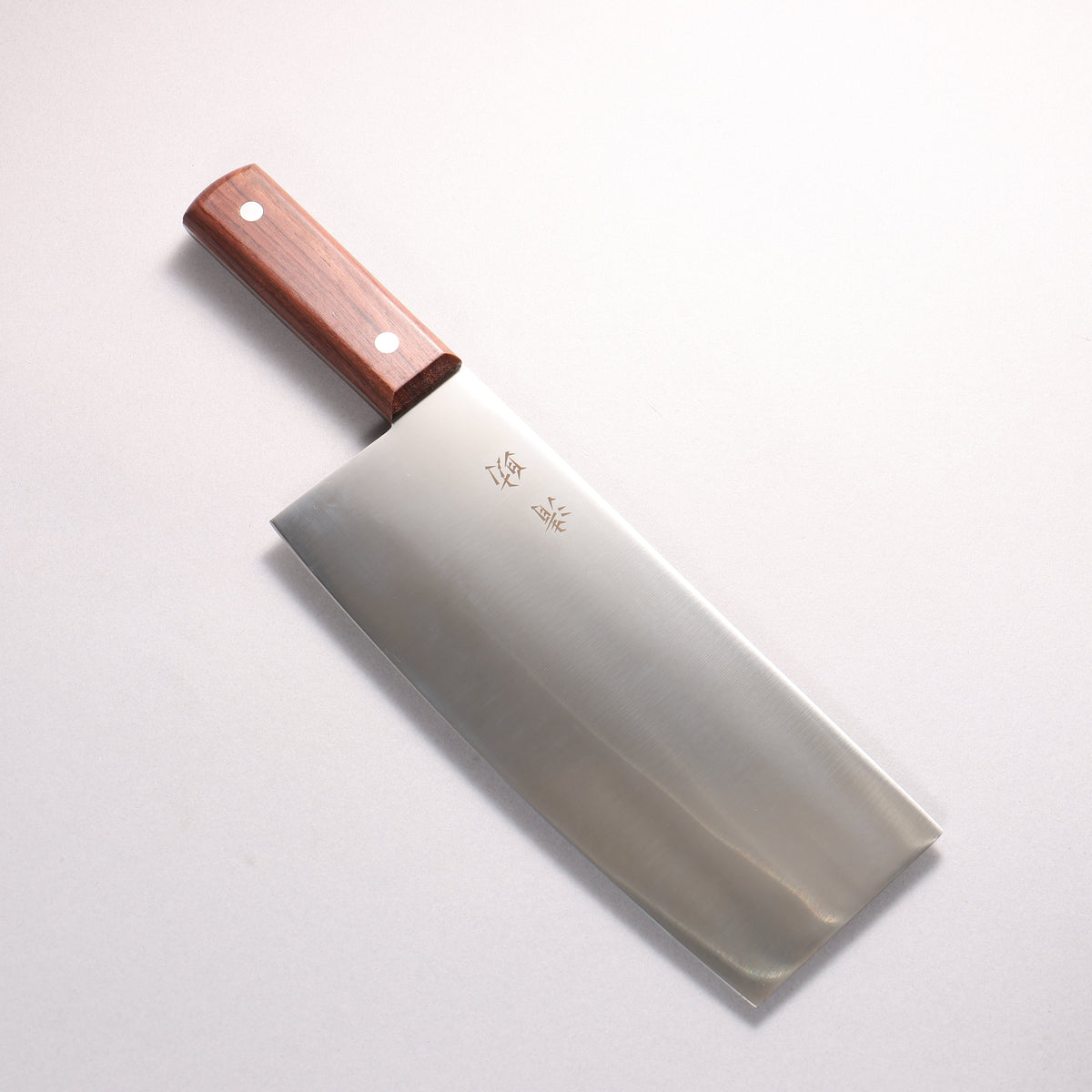 Seisuke Molybdenum Chinese Cleaver 220mm Brown Pakka wood Handle