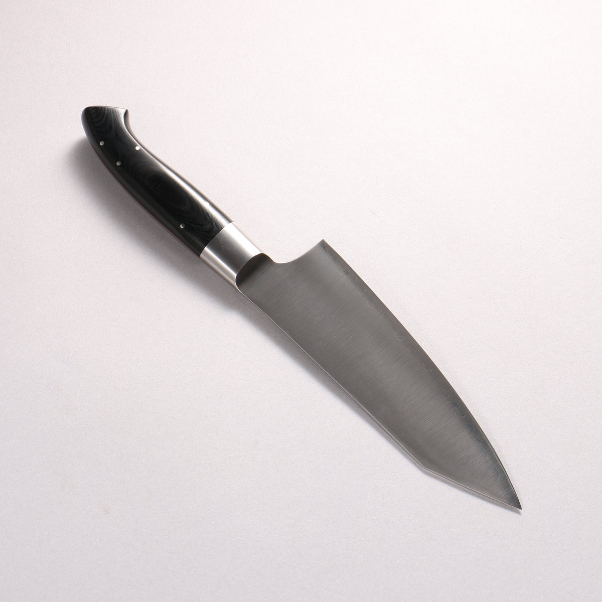 Kajin ZDP189 3 Layer Kiritsuke Santoku 165mm Linen Micarta Handle