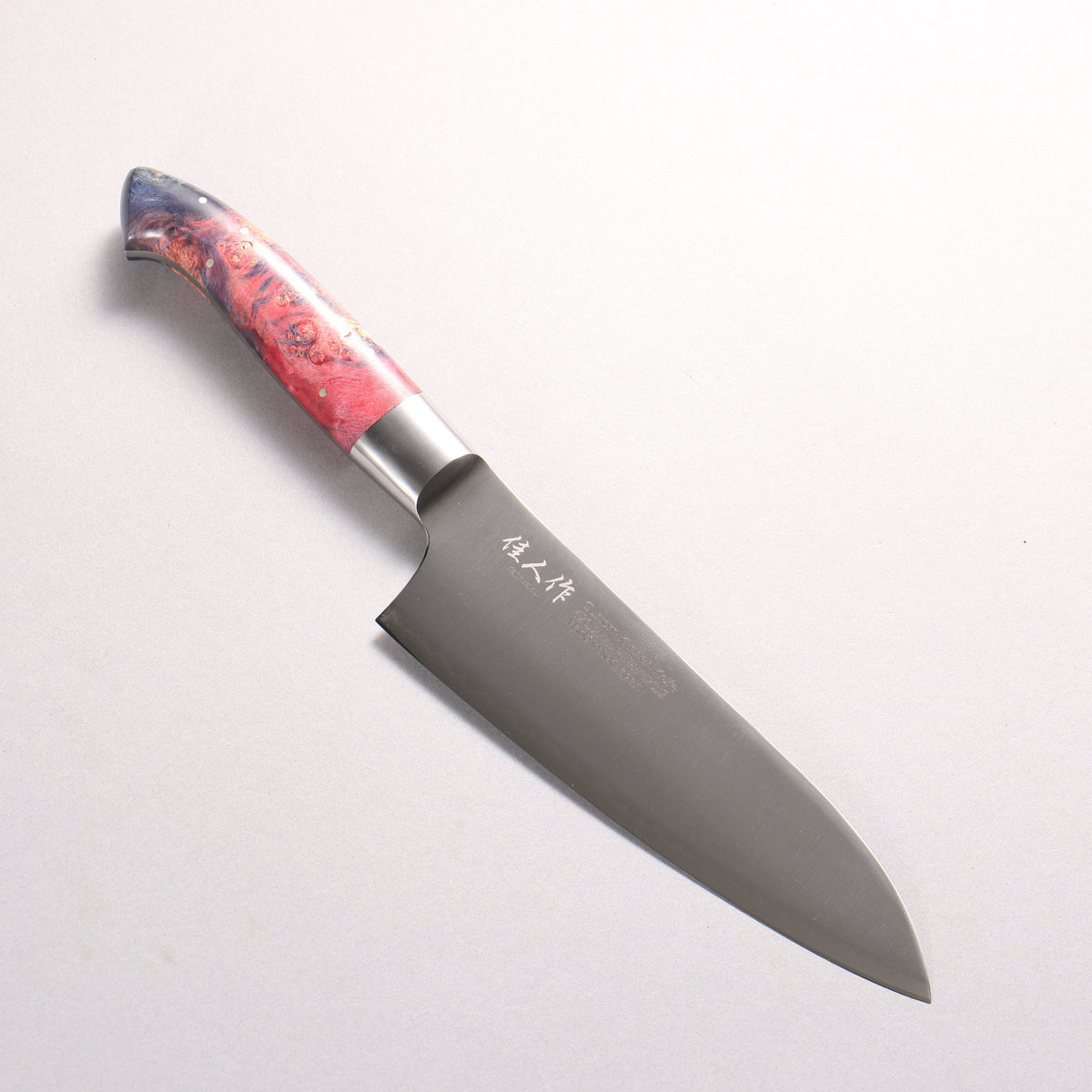 Kajin ZDP189 3 Layer Santoku 165mm Stabilized wood Handle