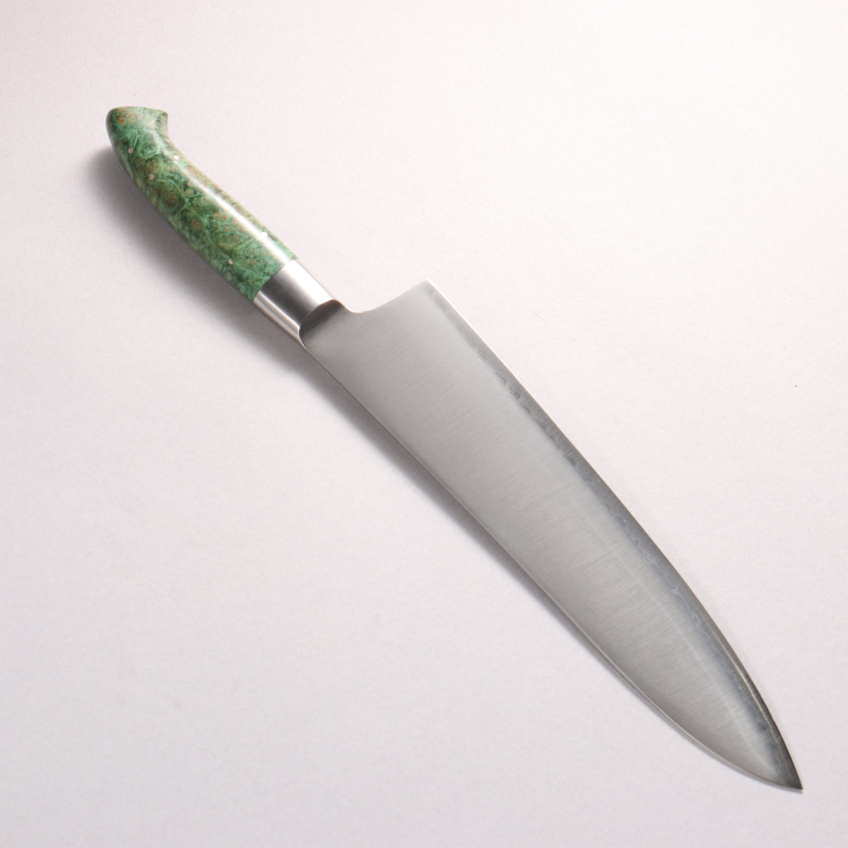 Kajin ZDP189 3 Layer Gyuto 240mm Stabilized wood Handle