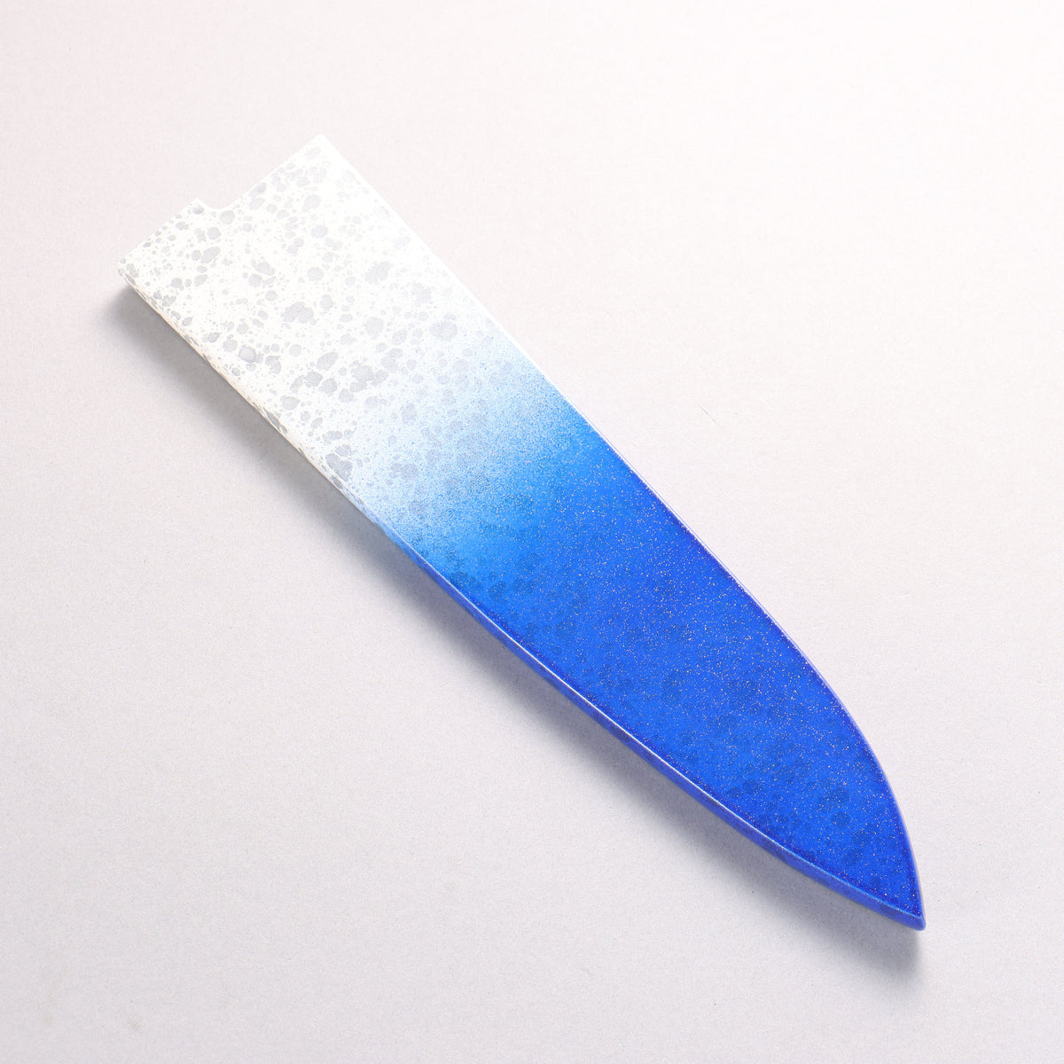 Takeshi Saji SPG STRIX Damascus Gyuto 210mm White and Blue Urethane Coating Handle with Sheath
