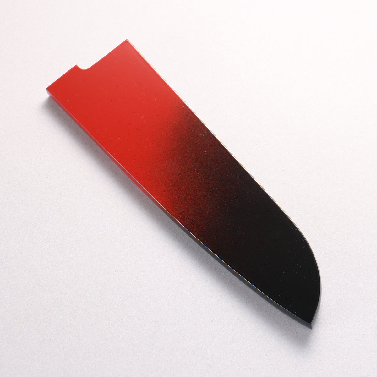 Takeshi Saji VG10w Colored Damascus Black Finished Santoku 180mm Matte Black and Red Urethane Coating Handle with Sheath