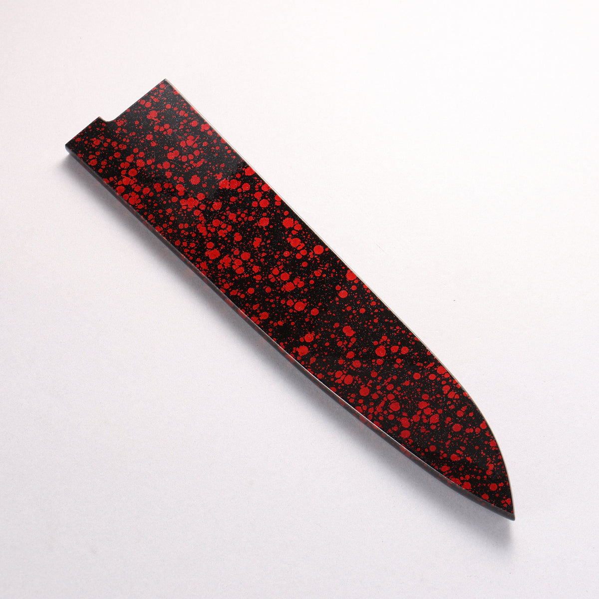 Takeshi Saji SPG STRIX Damascus Gyuto 240mm Black and Red Urethane Coating Handle with Sheath