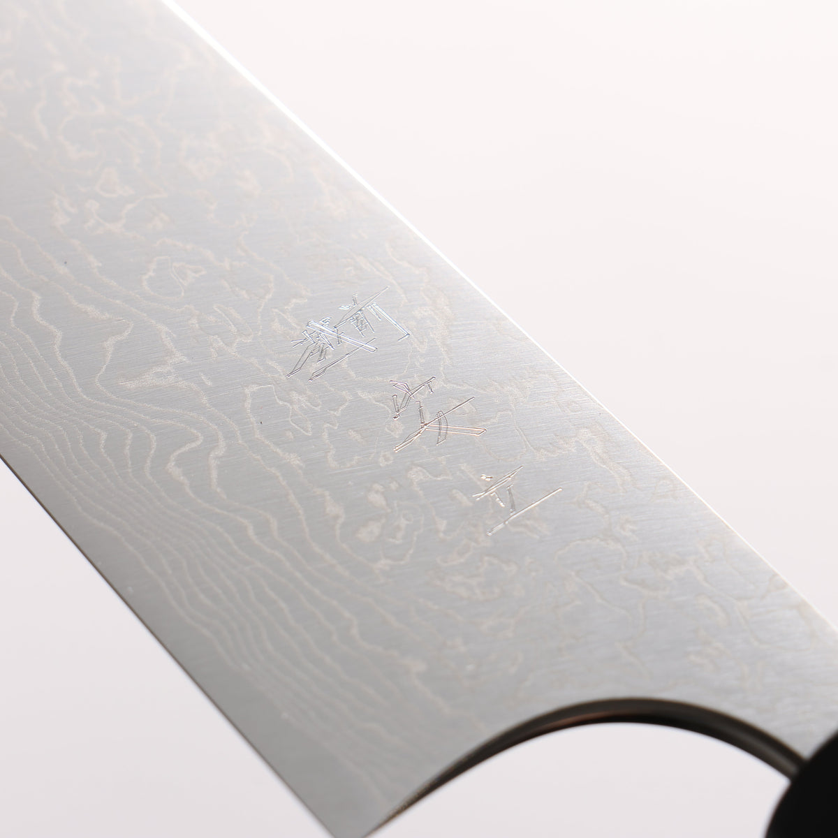 Anryu VG10 Migaki Finished Damascus Petty-Utility 150mm Ebony (1 Maple Ring and Black Water Buffalo Ferrule) Handle