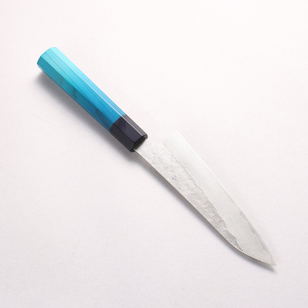 Nigara SPG STRIX Hammered Damascus Petty-Utility 150mm Indigo dyed Handle