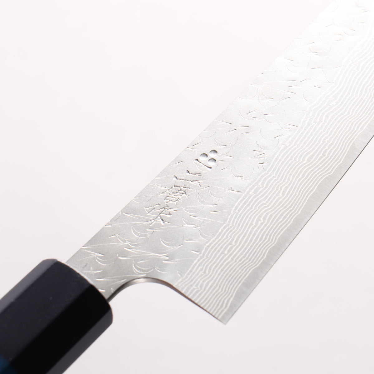 Nigara SPG STRIX Hammered Damascus Petty-Utility 150mm Indigo dyed Handle