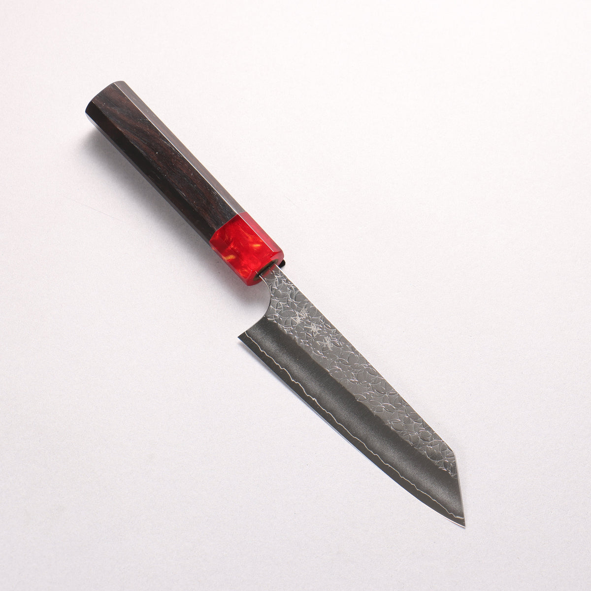 Yoshimi Kato Minamo SG2 Hammered Small Bunka 130mm Ebony (ferrule: Red Resin) Handle - Seisuke Knife
