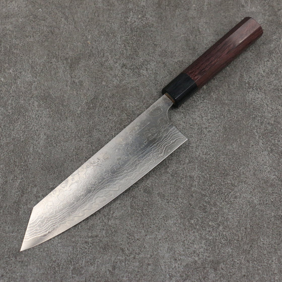 Nao Yamamoto SG2 Damascus Migaki Finished Bunka  180mm Rosewood (Ferrule: Black Pakka Wood) Handle - Seisuke Knife