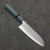 Yoshimi Kato Minamo SG2 Hammered Santoku  170mm Blue Stabilized Wood (With Black Ring) Handle - Seisuke Knife - Slide 1