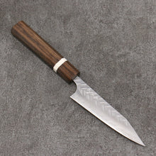  Yoshimi Kato SPG STRIX Hammered (V) Kiritsuke Petty-Utility  120mm Sandalwood with White Ring Handle - Seisuke Knife