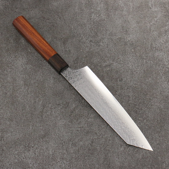 Sakai Takayuki SG2 Hammered Damascus Kiritsuke Gyuto  190mm Rosewood (Ferrule: Black Pakka Wood) Handle - Seisuke Knife