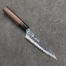  Yu Kurosaki Senko Ei SG2 Hammered Petty-Utility  130mm Rosewood (Ferrule: Black Pakka Wood) Handle - Seisuke Knife