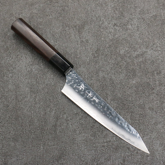 Yu Kurosaki Senko Ei SG2 Hammered Petty-Utility  150mm Rosewood (Ferrule: Black Pakka Wood) Handle - Seisuke Knife