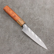  Takeshi Saji SPG STRIX Hammered Migaki Finished Petty-Utility  130mm Chinese Quince Burl (Ferrule: Bocote) Handle - Seisuke Knife