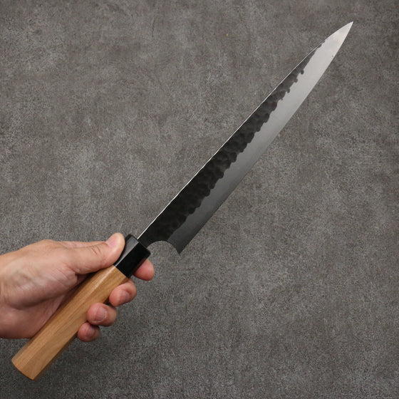 Masakage Koishi Blue Super Black Finished Sujihiki  270mm American Cherry Handle - Seisuke Knife