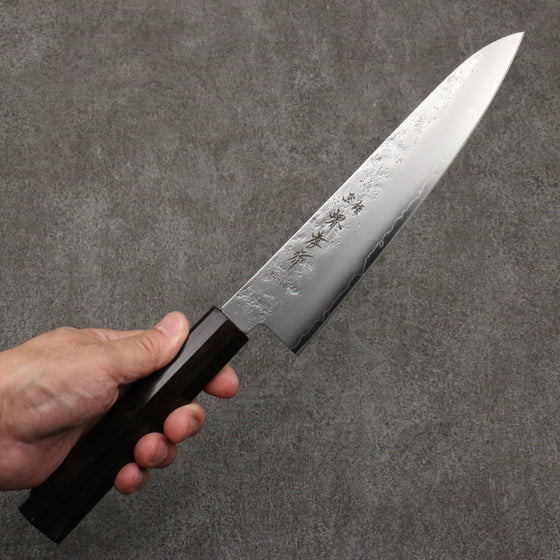 Sakai Takayuki VG10 Nashiji Gyuto  210mm Ebony Wood Handle - Seisuke Knife