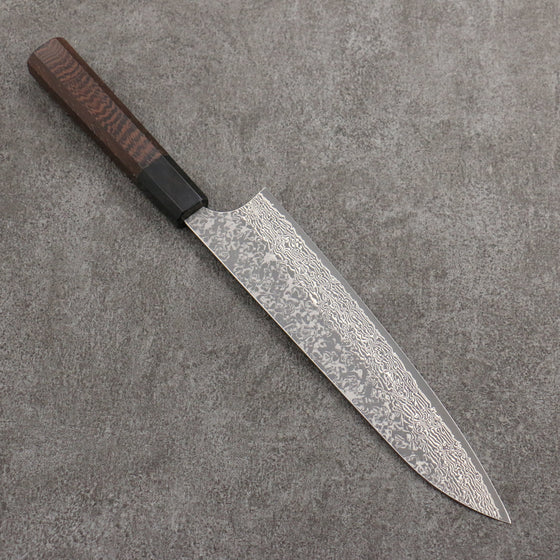 Yoshimi Kato VG10 Damascus Gyuto  210mm Wenge Handle - Seisuke Knife