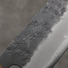 Oul Blue Super Black Nashiji Santoku  165mm Oak Handle - Seisuke Knife