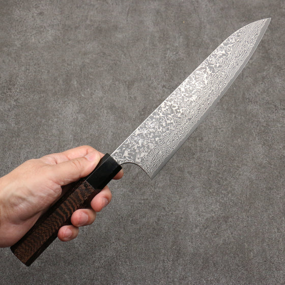 Yoshimi Kato VG10 Damascus Gyuto  210mm Wenge Handle - Seisuke Knife