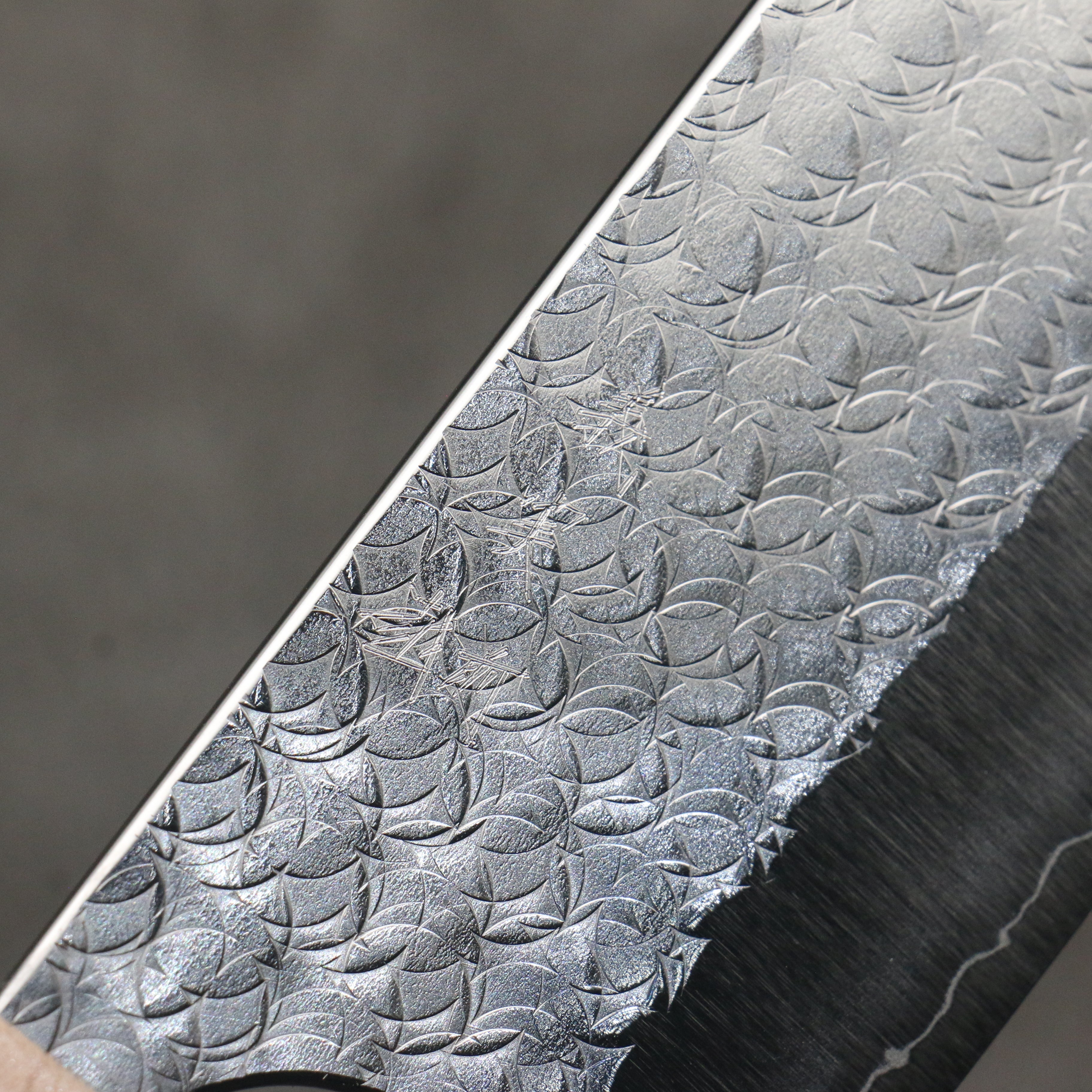 Yoshimi Kato Minamo SG2 Hammered Nakiri 165mm Green Western-Syle Handle - Seisuke Knife