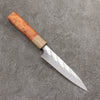 Takeshi Saji SPG STRIX Hammered Migaki Finished Petty-Utility  130mm Chinese Quince Burl (Ferrule: Ancient Chinese Ash) Handle - Seisuke Knife - Slide 1