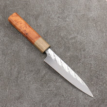  Takeshi Saji SPG STRIX Hammered Migaki Finished Petty-Utility  130mm Chinese Quince Burl (Ferrule: Ancient Chinese Ash) Handle - Seisuke Knife