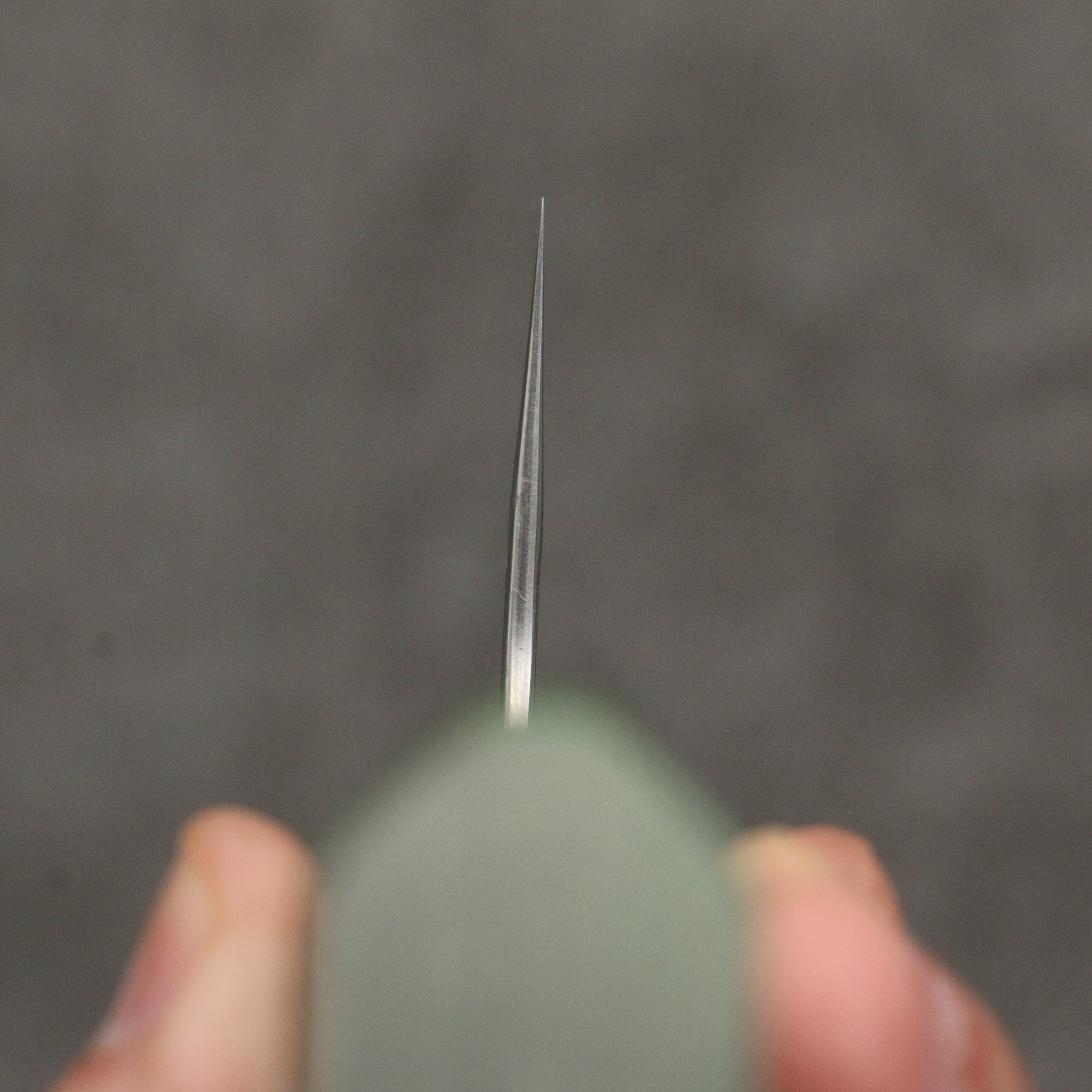 Yoshimi Kato Minamo SG2 Hammered Nakiri 165mm Green Western-Syle Handle - Seisuke Knife