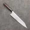 Yoshimi Kato Silver Steel No.3 Hammered(Maru) Migaki Finished Kiritsuke Gyuto  210mm Wenge Handle - Seisuke Knife - Slide 1