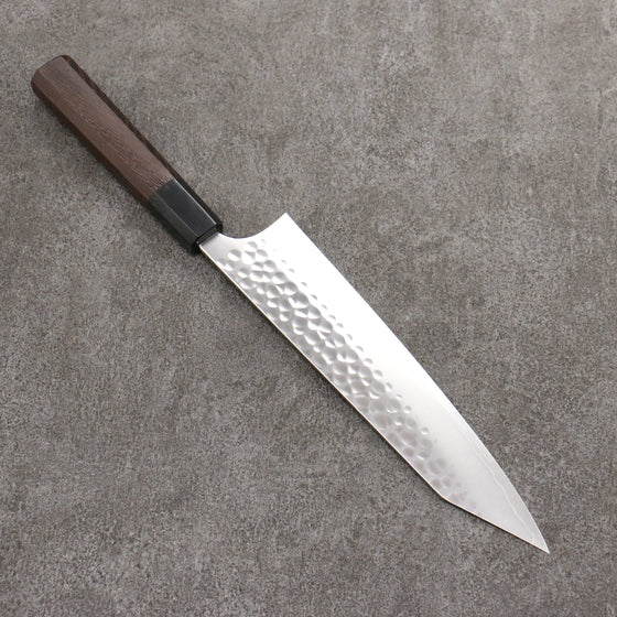 Yoshimi Kato Silver Steel No.3 Hammered(Maru) Migaki Finished Kiritsuke Gyuto  210mm Wenge Handle - Seisuke Knife