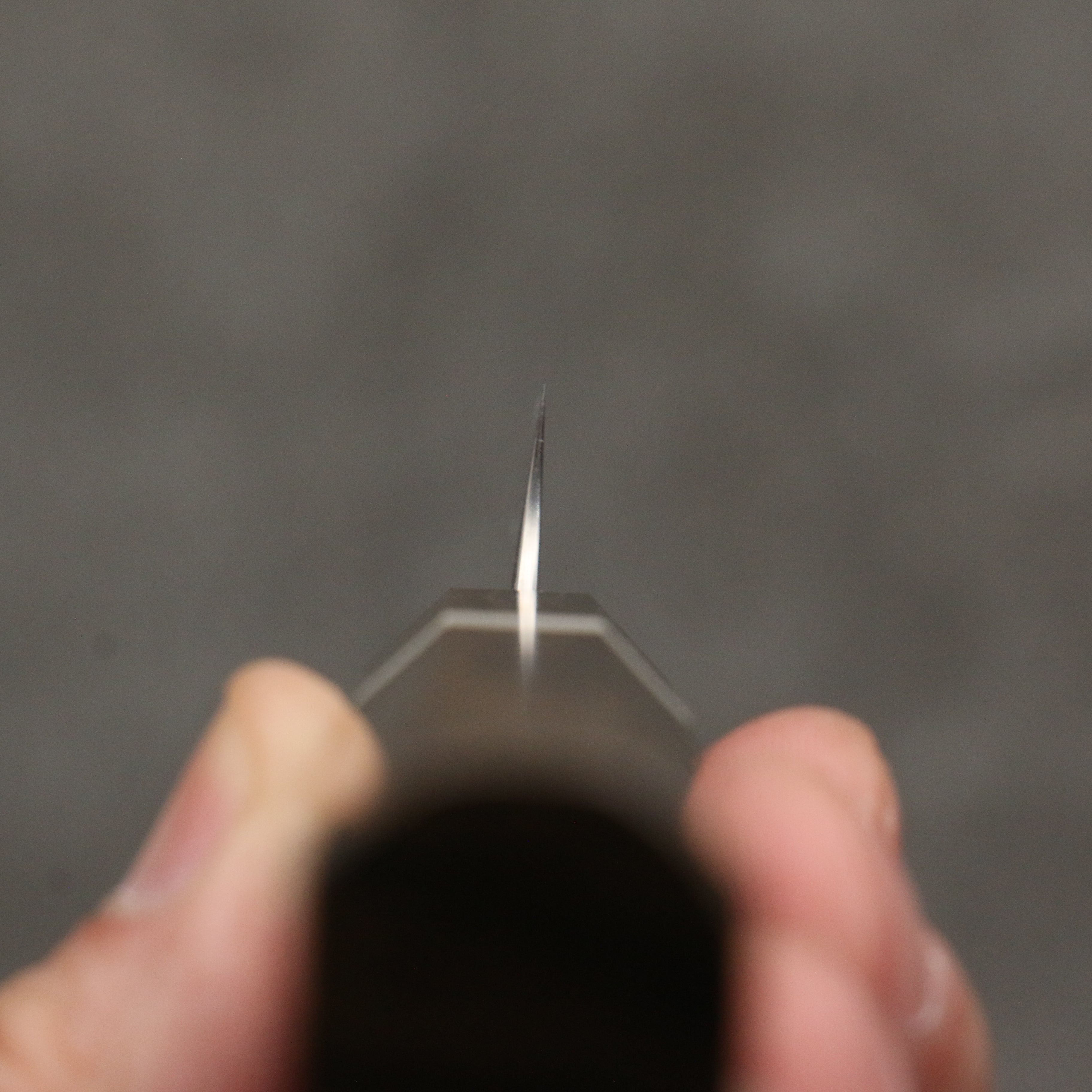 Yoshimi Kato VG10 Black Damascus Paring 75mm Sandalwood & White Ring Handle - Seisuke Knife